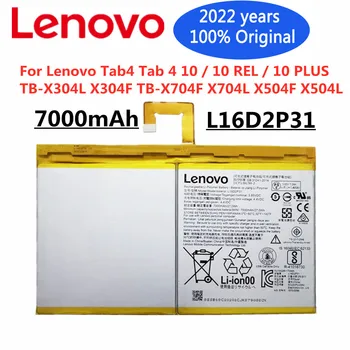 L16D2P31 7000mAh Original Bateriei Pentru Lenovo Tab4 Tab 4 10 / 10 REL / 10 PLUS TB-X304L X304F TB-X704F X704L X504F X504L Batteria