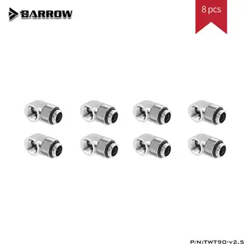 BARROW TWT90-v2.5 8 G1/4 Apă de Răcire Adaptor de Filet de 90 de Grade Rotative Adaptor de Montaj Rotație de 90 de grade Aur Negru Argintiu 1