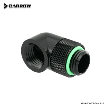 BARROW TWT90-v2.5 8 G1/4 Apă de Răcire Adaptor de Filet de 90 de Grade Rotative Adaptor de Montaj Rotație de 90 de grade Aur Negru Argintiu 2
