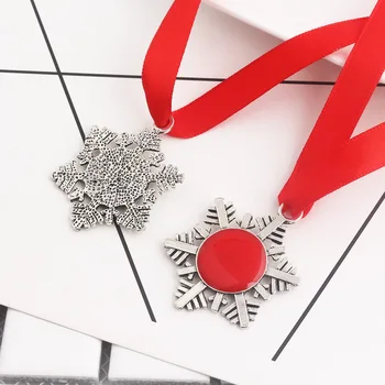 Creative Vânzare Fierbinte de Crăciun Breloc Fulg de nea Panglică Cheie Magică lui Moș Crăciun Ornament pentru Pomul de Craciun Cadou femei breloc Bijuterii