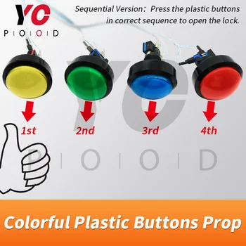 Colorate de Plastic Butoane de Camera de Evacuare Dispozitiv de Furnizori Apăsați butoanele de plastic în ordine sau în același timp, pentru a debloca YOPOOD