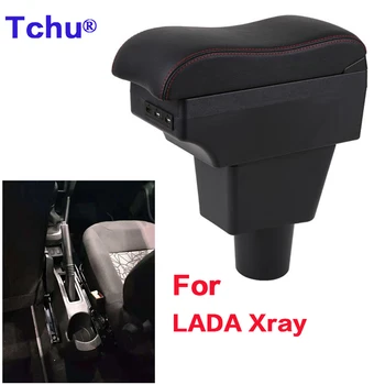 Pentru LADA Xray cotiera cutie Pentru LADA XRAY Auto Cotiera cutie Depozitare cutie de modificare Interne de încărcare USB Scrumiera Accesorii Auto