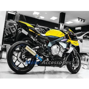Motocicleta Carenajele Kit potrivit Pentru Yzf R1M R1 2016 2017 2018 2019 Caroserie Set de Înaltă Calitate Abs Injectie Galben / Negru