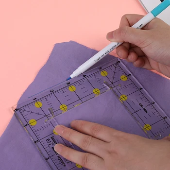 KAOBUY Acrilic de Înaltă Calitate Pătrat Rigla Croitorie Riglă Patchwork Ruler Riglă de Măsurare se Aplică Manual DIY Design Mozaic