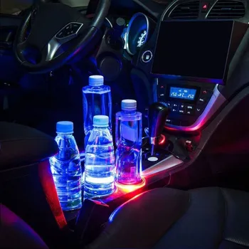 Universal Auto Solare cu LED-Suport pentru pahar Pad Anti-Alunecare, Sticla Coaster Mat Car Styling Styling Auto