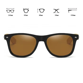 Piața de Epocă din Lemn ochelari de Soare Barbati Femei la Modă de Conducere de Bambus, Lemn de Soare Omul Negru ochelari de Soare UV400 Ochelari