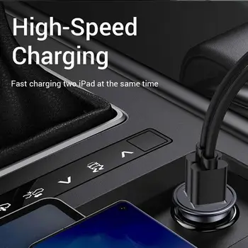 Incarcator auto 3.1 O Încărcare Rapidă Dual USB Port Bricheta Telefon USB Adaptor Încărcător 12v 24v Pentru IPhone 12 11 8 Comprimat