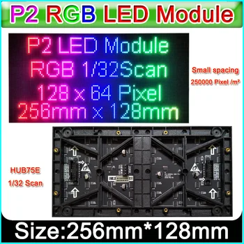 Teren de mic P2 Plin de Culoare LED Display Module, SMD P2 RGB Panou,DIY de Interior Video HD Perete Module LED 0