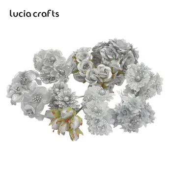 Lucia Meserii 30 buc Capete de flori Artificiale Buchet de Nunta Petrecere Decor Flori de BRICOLAJ Materiale A0303