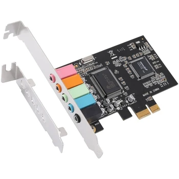 Pcie placa de Sunet 5.1, PCI Express Surround Card 3D Audio Stereo Cu Sunet de Înaltă Performanța PC placa de Sunet CMI8738 Cip