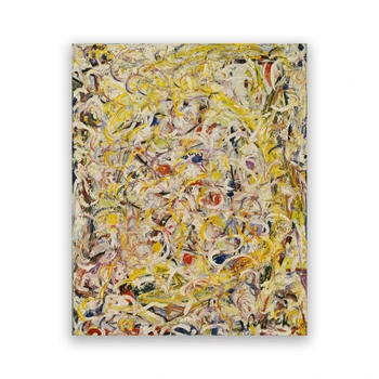Crăciun Panza Pictura Maestru Al Expresionismului Abstract Jackson Pollock Poster Galerie De Artă Pentru Viață Perete Decor Acasă 0