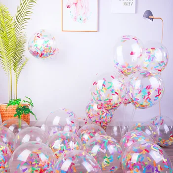 20buc Confetti Baloane de Culoare Amestecat Mult Confetti Balon pentru Copii Festivalul de Partid Ziua de nastere Aniversare de Nunta de Decorare 0