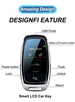 CF920 Universal Modificat Smart LCD Tasta afișaj pe Ecran Pentru Audi/Ford/BMW/Land Rover/Porsche/Toyota intrare Confortabil de blocare Automată