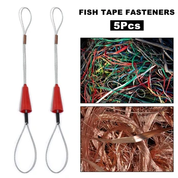 5pcs Electrician Împinge Extractoare Conductă Fir Roșu de Tracțiune Pește de Fixare Banda Instrument Pentru Electrice Pește Banda Cablu Tragator #35
