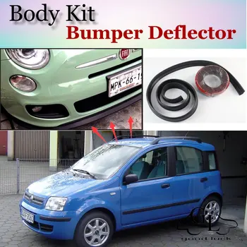 Bara de Buze Deflector de Buze Pentru Fiat Panda 169 MK2 2003~2012 Fata Spoiler Fusta Pentru TG Prietenii să-Tuning / Body Kit / Benzi