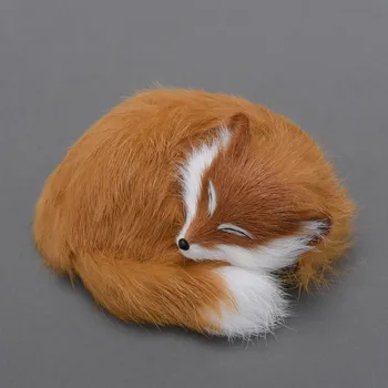 Destul de dragut foxy jucărie / de dormit fox minunat andadorable/ ideal ca decor acasă sau copii cadou 14*5 cm
