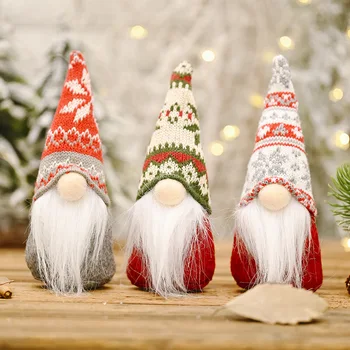 Navidad 2022 Alb Moș crăciun om de Zăpadă de Crăciun Păpuși Xmas Copac Pandantiv de Anul Nou Cadouri pentru Copii Noel Decor de Crăciun pentru Acasă 0