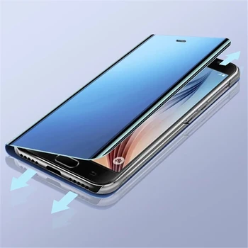 Smart Mirror Flip Caz de Telefon Pentru Xiaomi Redmi Note 10 9 9 8 7 6 5 8T 9T 8A 9A 9C Km 11 10T F2 Pro Lite POCO X3 NFC M3 F3 Acoperi