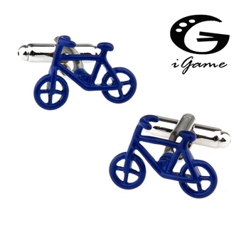 New Sosire de Înaltă Calitate, Cadouri pentru Barbati Designer butoni Cupru Material Albastru Biciclete Design Butoni Transport Gratuit