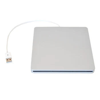 Extern USB DVD Caz pentru MacBook Pro SATA Hard Disk Drive DVD Super Multi slot are aluminiu Argint