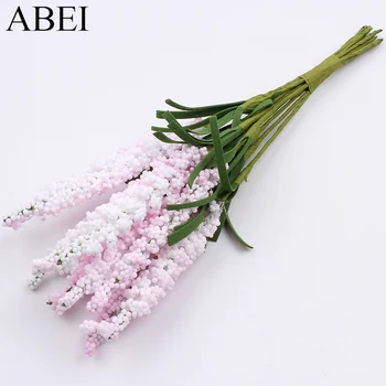 20buc/lot 15cm Artificiale Flori de lavanda pentru Petrecerea de Nunta Decor Fals Spuma Buchet de Flori Aranjament Floral