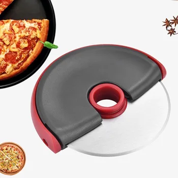 Din Oțel inoxidabil Pizza Roți 1buc Rotunde de Pizza Cutter ABS se Ocupe de Tort Vafe, Clătite Tăiere Slicer Bucătărie Gadget