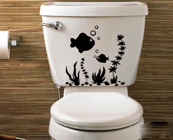 Fierbinte WC Acasă Decorare Accesorii Toaletă Autocolant Perete Baie de Decorare Perete picturi Murale