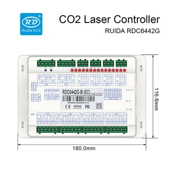 Ruida RDC6442G Laser CO2 plăcii Controlerului de Sistem Laser Panou de Control pentru emisiile de CO2 pentru Gravare cu Laser Masina de debitat ReplaceTrocen Leetro 2