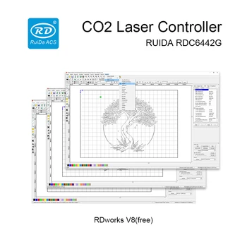 Ruida RDC6442G Laser CO2 plăcii Controlerului de Sistem Laser Panou de Control pentru emisiile de CO2 pentru Gravare cu Laser Masina de debitat ReplaceTrocen Leetro 4