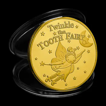 Un Cadou De la Zana Maseluta Lampa lui Aladdin Monedă Comemorativă Sclipire Zâna măseluță de Colectie Placat cu Aur de Suveniruri Monede