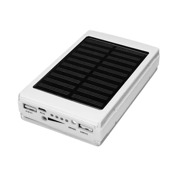 Portabil 20000mah Solar LED Dual USB Cutie Goală de Caz pentru Power Bank Baterie DIY Power Bank Baterie Caz 3