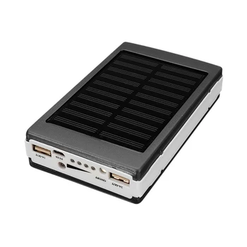 Portabil 20000mah Solar LED Dual USB Cutie Goală de Caz pentru Power Bank Baterie DIY Power Bank Baterie Caz 4