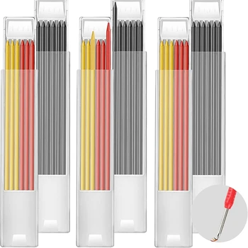 36Pcs Marcarea Creioane Rezerve de Plumb Pentru Dulgher Creioane,2.8 Mm HB Refill Conduce Pentru Dulgher Marker