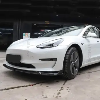 Spoiler Fata Buze, Bărbie Caroserie Din Fibra De Carbon Kit Spoiler Deflector De Tuning, Accesorii Pentru Tesla Model 3 Y 2017 2018 2019 2020 2021