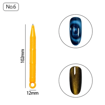 Ochi de pisica Magnet Nail Art Magnet Stick pentru unghii cu Gel Unghii 3D Linie Benzi Efect Magnetic Puternic Pen Instrumente pentru Gel Lac 0