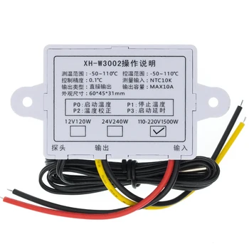 AC 110-220V Digital cu LED-uri Controler de Temperatura XH-W3001 W3002 W3230 Pentru Incubator Răcire Încălzire Comutator Termostat Senzor NTC 1