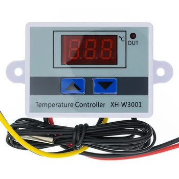 AC 110-220V Digital cu LED-uri Controler de Temperatura XH-W3001 W3002 W3230 Pentru Incubator Răcire Încălzire Comutator Termostat Senzor NTC 2