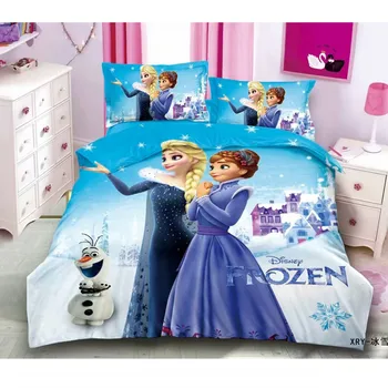 Disney Frozen Princess Practică Fete McQueen Masina Moana Set de lenjerie de Pat pentru Copii Băiat Fete Carpetă Acopere Set Decor Dormitor Twin 3
