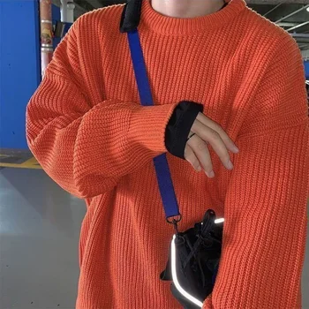 Coreea Moda Pulover Barbati Toamna Tricoul Pulovere De Lână Se Potrivesc Subțire Pentru Bărbați Streetwear Mens Pulover Tricotat Barbati Pulovere Bluza 2