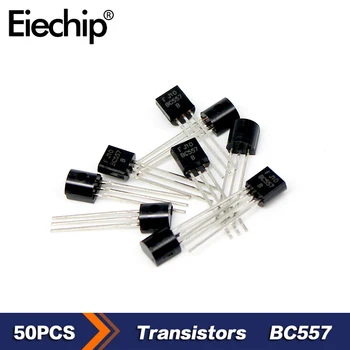 50PCS Tranzistor PENTRU a-92 Tranzistoare PNP BC557 45V 0.1 O Triodă Nou original componente Electronice 3