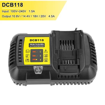 4.5 UN DCB118 încărcător de baterie pentru Dewalt Acumulator 10.8 V 12V 14.4 V 18V 20V DCB200 DCB101 DCB115 DCB107 DCB105 DCB140 &DCB112 2