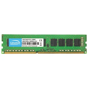 Latumab DDR3L 16GB (2x8GB) 1600MHz stație de Lucru de Memorie 240Pin ECC UDIMM PC3L-12800E Memoria RAM DDR3 DE 1.35 V ECC Unbuffered Memorie