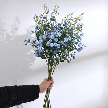 75cm Singur Multi-cap Mic Trandafir Artificiale Flori de Nunta Decor Acasă de Flori False Recuzită Fotografie Cadou de Ziua Îndrăgostiților