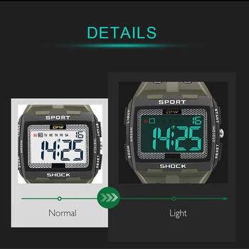 2022 Nou Număr Mare de Bărbați Ceas Multifuncțional Alarmă Ceas rezistent la apa 5ATM Camuflaj Sport Digital Ceasuri Relogio Masculino 0