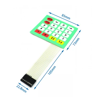 1*4 3*4 4*4 4*5 Matrix Matrice de la Tastatură 4 12 16 20 Cheie Buton Comutator Membrana LED Panou de Control Pad Pentru Arduino 2