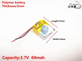 10buc Litru de energie a bateriei Bun Qulity 3.7 V,60mAH,501417 Polimer litiu-ion / Li-ion pentru JUCĂRIE,POWER BANK,GPS,mp3,mp4