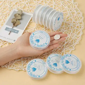 De 0,4-1mm Cristal Elastic Linie Conservatie Cablu Șir Fir Pentru a Face Bijuterii DIY Brățară Colier de Sârmă de 10 Role de Întindere string