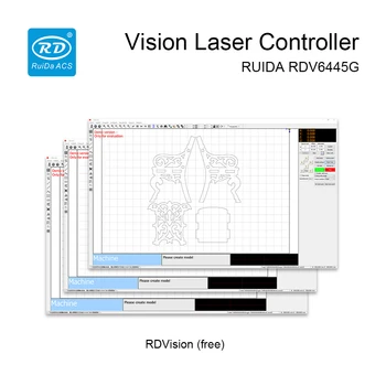 Ruida RDV6445G Mici Viziune Tăiere cu Laser și Gravură Sistem de Control Marchează Punctul de Tăiere 4