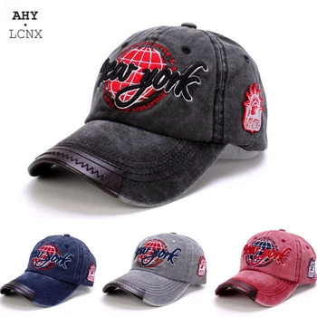 De Înaltă Calitate Vară Șapcă De Baseball În Aer Liber Spălat Bumbac Brodate New York Pălării Pentru Bărbați Reglabil Pălărie De Femei Sport Bărbat Tata Pălării