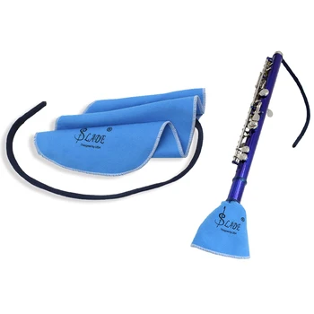 PRO 2 Bucati Trage Prin Curățare/Lustruire/Cârpă de șters Cu Curea pentru Saxofon, Flaut, Trompetă, Clarinet Curățenie de Întreținere 0